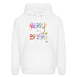 Merry and Bright Adult Sweatshirt - white