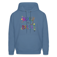 Load image into Gallery viewer, Merry and Bright Adult Sweatshirt - denim blue