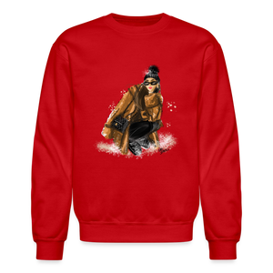 Snow Babe Crewneck Sweatshirt - red