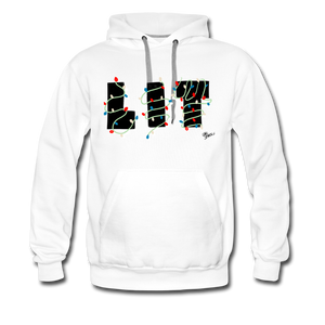 Lit Chic Luxe Hoodie - white