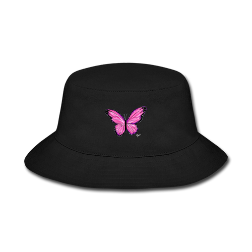 Butterfly Bucket Hat - black