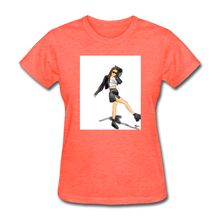 Load image into Gallery viewer, Shadow Crewneck T-shirt - heather coral