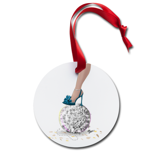 Chic Holiday Ornament - white