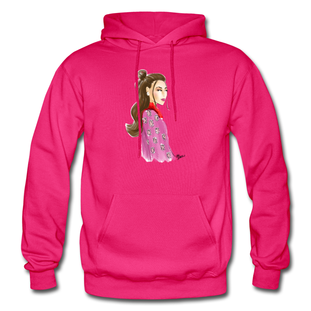 Chic Glam Adult Hoodie - fuchsia