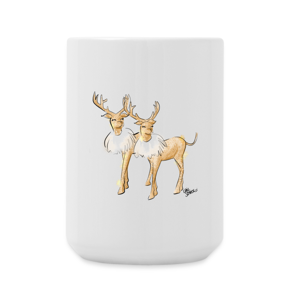 Reindeer Magic Coffee Mug - white