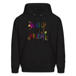 Merry and Bright Adult Sweatshirt - black