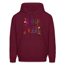 Load image into Gallery viewer, Merry and Bright Adult Sweatshirt - burgundy