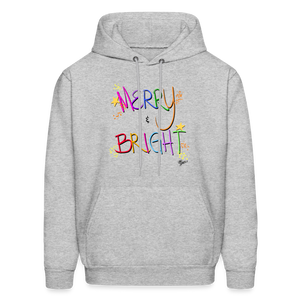 Merry and Bright Adult Sweatshirt - heather gray