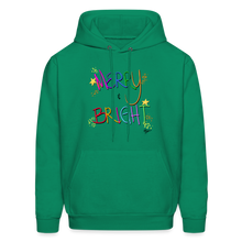 Load image into Gallery viewer, Merry and Bright Adult Sweatshirt - kelly green