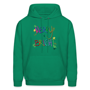 Merry and Bright Adult Sweatshirt - kelly green