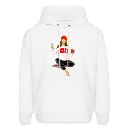Merry Vibes Adult Hoodie - white