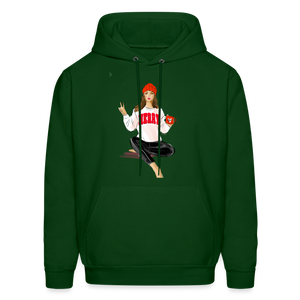 Merry Vibes Adult Hoodie - forest green