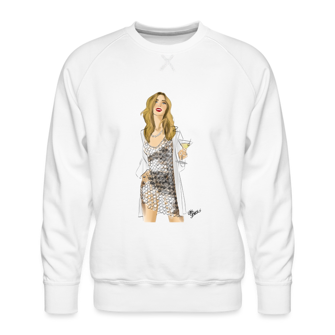 Silver Bells Adult Premium Crewneck - white
