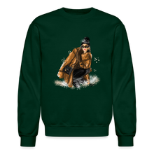Load image into Gallery viewer, Snow Babe Crewneck Sweatshirt - forest green