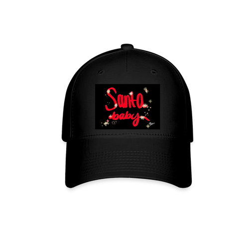 Santa Baby Baseball Cap - black