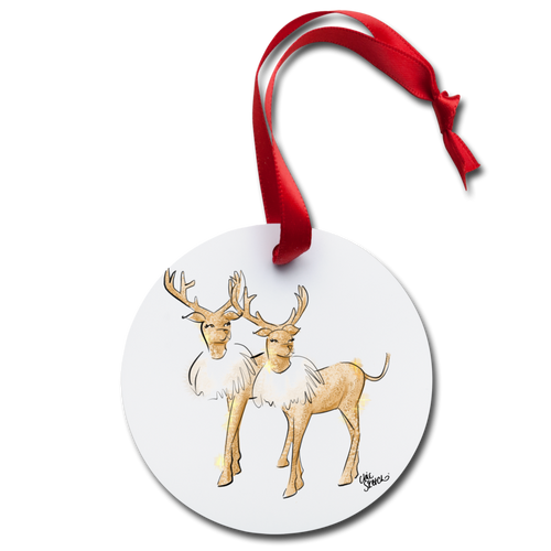 Believe Holiday Ornament - white