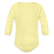 Load image into Gallery viewer, Organic Long Sleeve Baby Bodysuit - washed yellow