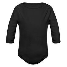 Load image into Gallery viewer, Organic Long Sleeve Baby Bodysuit - black