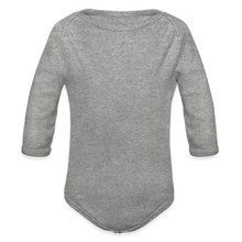 Load image into Gallery viewer, Organic Long Sleeve Baby Bodysuit - heather grey