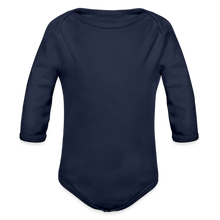 Load image into Gallery viewer, Organic Long Sleeve Baby Bodysuit - dark navy